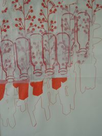 Ohne Titel (Erleuchtung), 2013, Graphit, Buntstift, Collage, 70 x 50 cm