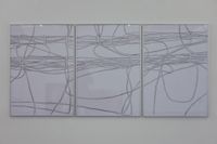 Ohne Titel, 2010, Graphit, 3-teilig, je 100 x 70 cm
